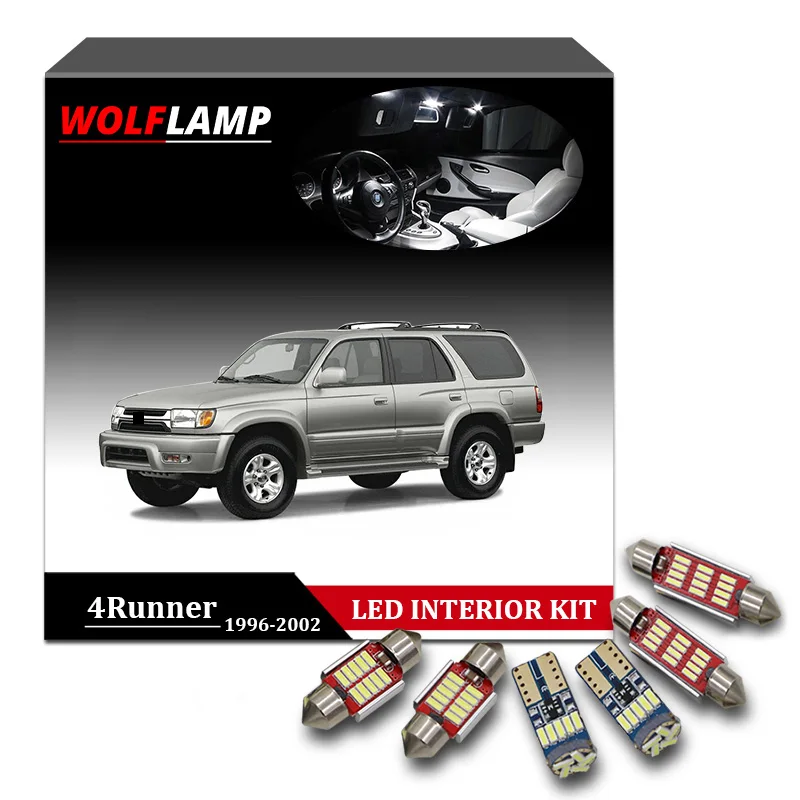 Wolflamp 14Pcs Super Bright White LED Interior Car Lights For 1996-2002 Toyota 4Runner Map Light Dome Lamp License Plate Bulb
Wolflamp 14Pcs Super Bright White LED Interior Car Lights For 1996-2002 Toyota 4Runner Map Light Dome Lamp License Plate Bulb