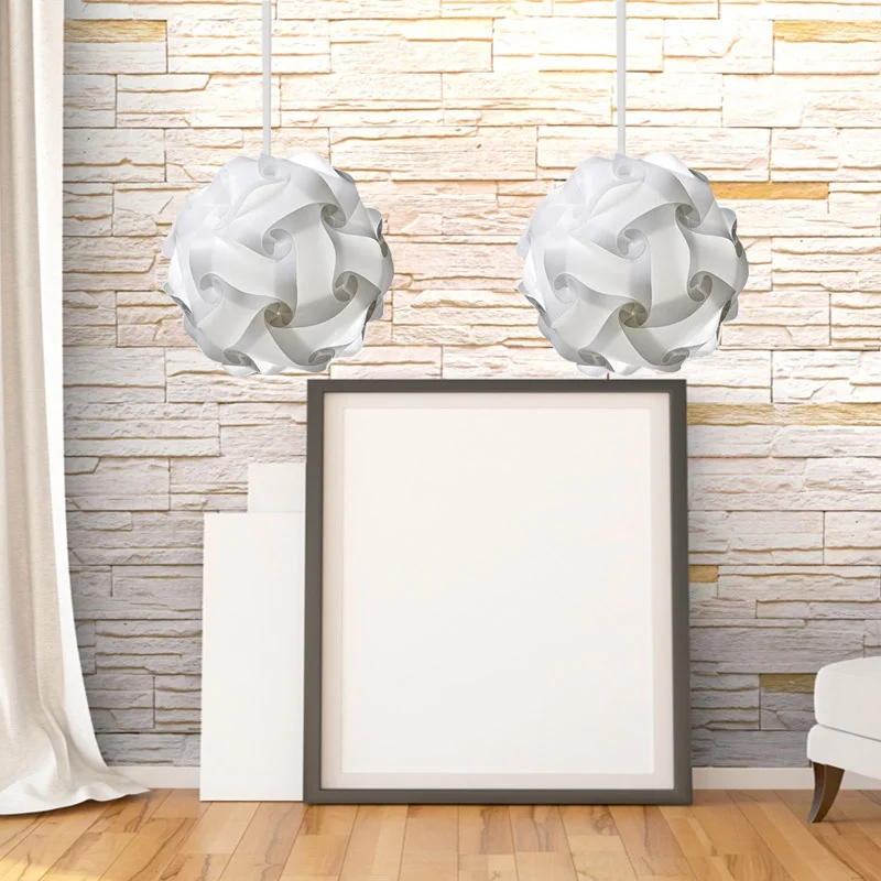 Elements Modern IQ Puzzle Jigsaw Light Lamp Shade Ceiling Lampshade Creative Ball DIY Chandelier Shade
Elements Modern IQ Puzzle Jigsaw Light Lamp Shade Ceiling Lampshade Creative Ball DIY Chandelier Shade