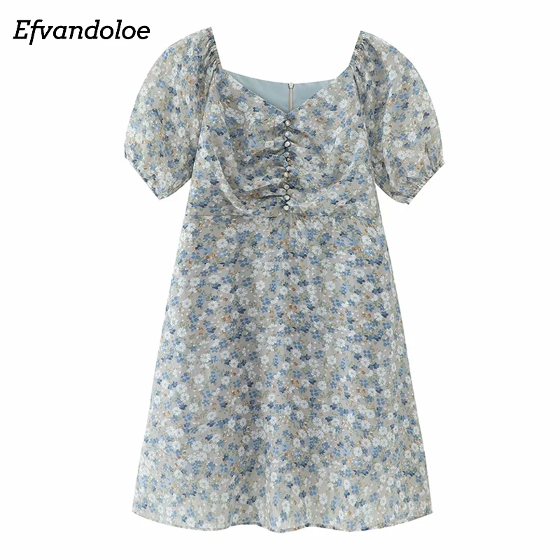Efvandoloe Flower Chic Dress Summer 2019 Short Sleeve Chiffon Dresses for Women Korean Clothes
Efvandoloe Flower Chic Dress Summer 2019 Short Sleeve Chiffon Dresses for Women Korean Clothes