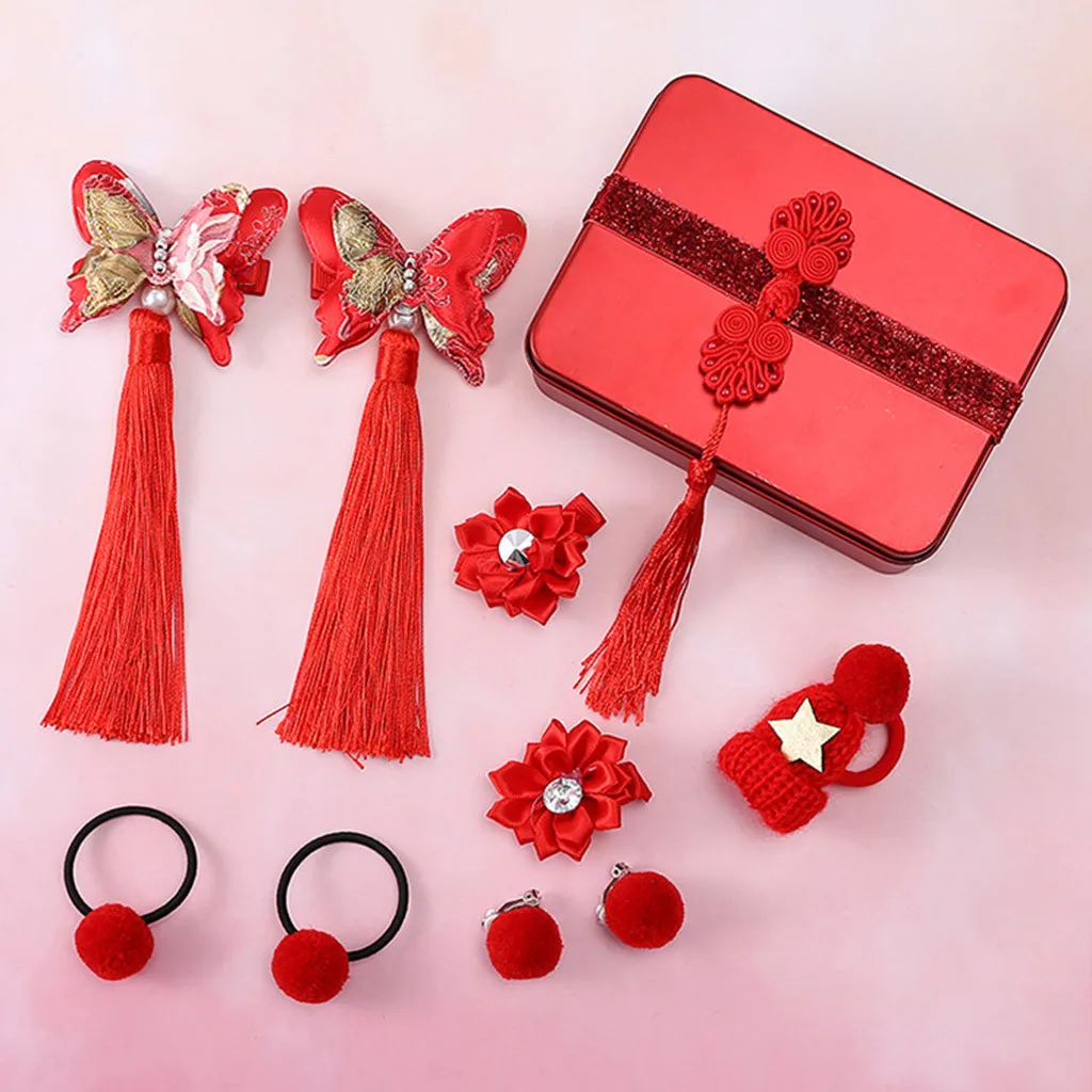 Kid Girl Traditional Headwear Hairclip Hairpin Box Set Barrettes Red Chinese knot girl headdress performance stage hair clip set
Kid Girl Traditional Headwear Hairclip Hairpin Box Set Barrettes Red Chinese knot girl headdress performance stage hair clip set