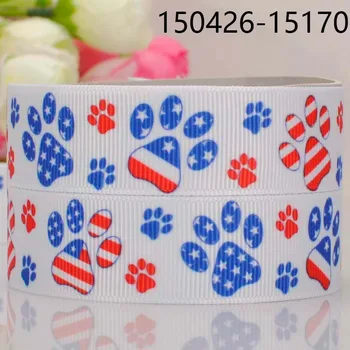 50 yards 7/8 " 22 mm lovely dog paw pattern print grosgrain tape ribbon DIY handmade hair bow free shipping 
50 yards 7/8 " 22 mm lovely dog paw pattern print grosgrain tape ribbon DIY handmade hair bow free shipping
