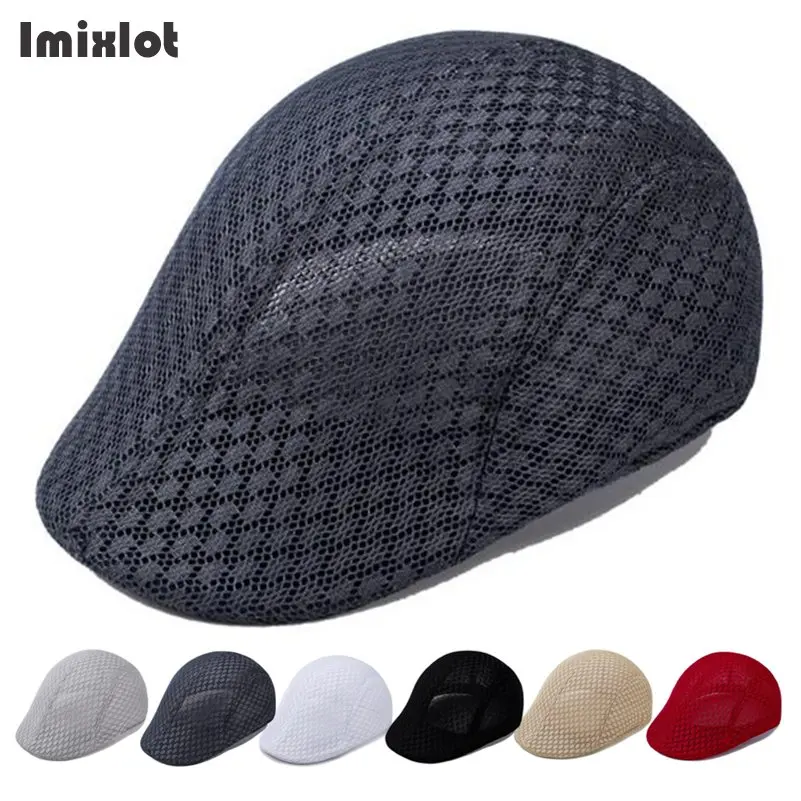 Imixlot Summer Men Women Casual Beret Hat Male Flat Cap Hiking Cabbie Newsboy Hats Adjustable Breathable Boina Mesh Caps
Imixlot Summer Men Women Casual Beret Hat Male Flat Cap Hiking Cabbie Newsboy Hats Adjustable Breathable Boina Mesh Caps