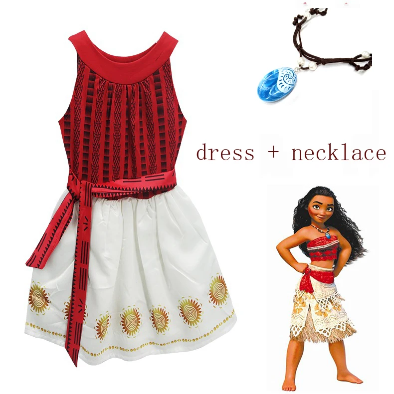 2018 Princess Moana Cosplay Costume for Children girls Vaiana dress Costume with Necklace Kids Girls christmas birthday Gifts
2018 Princess Moana Cosplay Costume for Children girls Vaiana dress Costume with Necklace Kids Girls christmas birthday Gifts