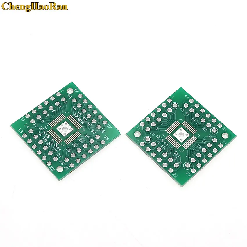 ChengHaoRan 5pcs HTQF/QFN48 DIP48 / QFN44 0.5 mm QFP48 / QFP44 / PQFP/LQFP Adapter Plate Board Pitch Adapter
ChengHaoRan 5pcs HTQF/QFN48 DIP48 / QFN44 0.5 mm QFP48 / QFP44 / PQFP/LQFP Adapter Plate Board Pitch Adapter