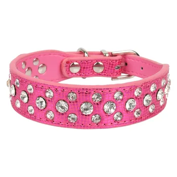 Crystal Dogs Collars Glossy Snakeskin Decorative PU Leather Collar Small Medium Large Dogs Accessories collar perro XXS-L
Crystal Dogs Collars Glossy Snakeskin Decorative PU Leather Collar Small Medium Large Dogs Accessories collar perro XXS-L