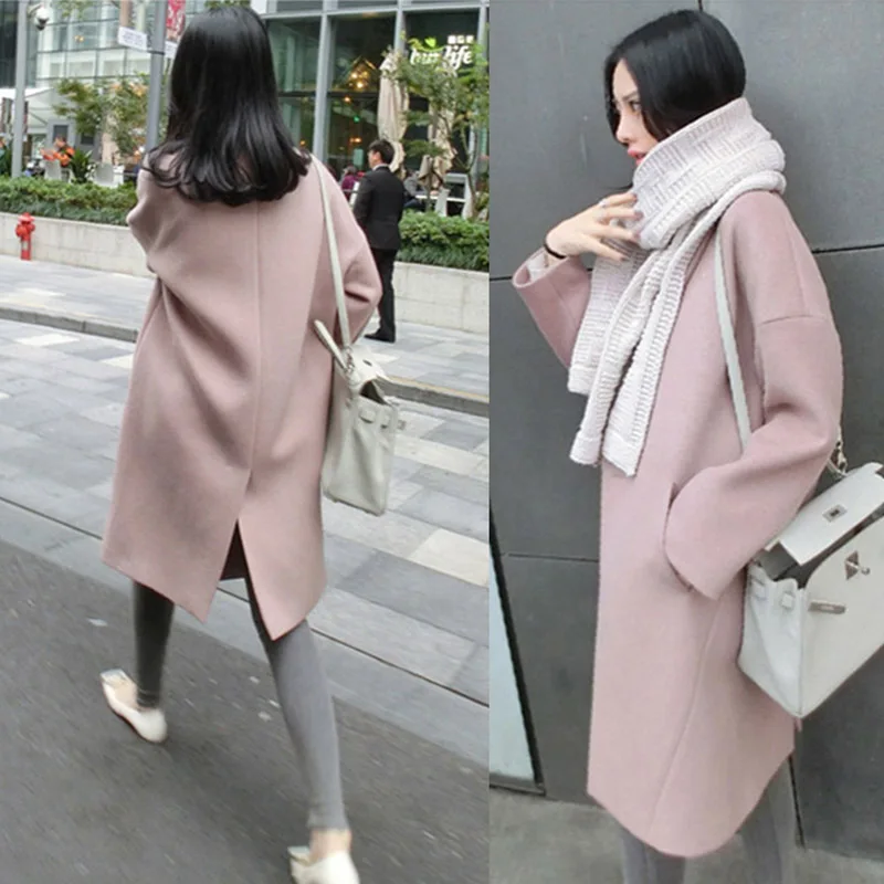 

Women Casual Winter Jacket Overcoat Slim Fit Long Cardigan Coat Tops Outwear FDC99