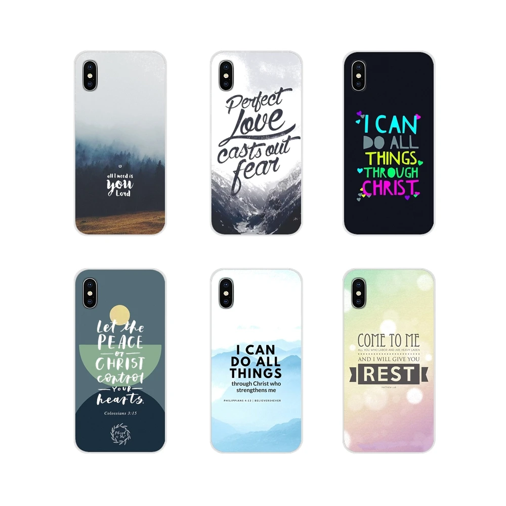 

For Huawei P Smart Mate Honor 7A 7C 8C 8X 9 P10 P20 Lite Pro Plus Soft Transparent Shell Cases Bible Jesus Philippians Christian