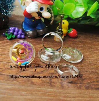 50set/lot 20MM Round Glass Bubble pendant & Ring DIY jewelry findings Glass Vial ring Glass Liquid Bubble Ring
50set/lot 20MM Round Glass Bubble pendant & Ring DIY jewelry findings Glass Vial ring Glass Liquid Bubble Ring