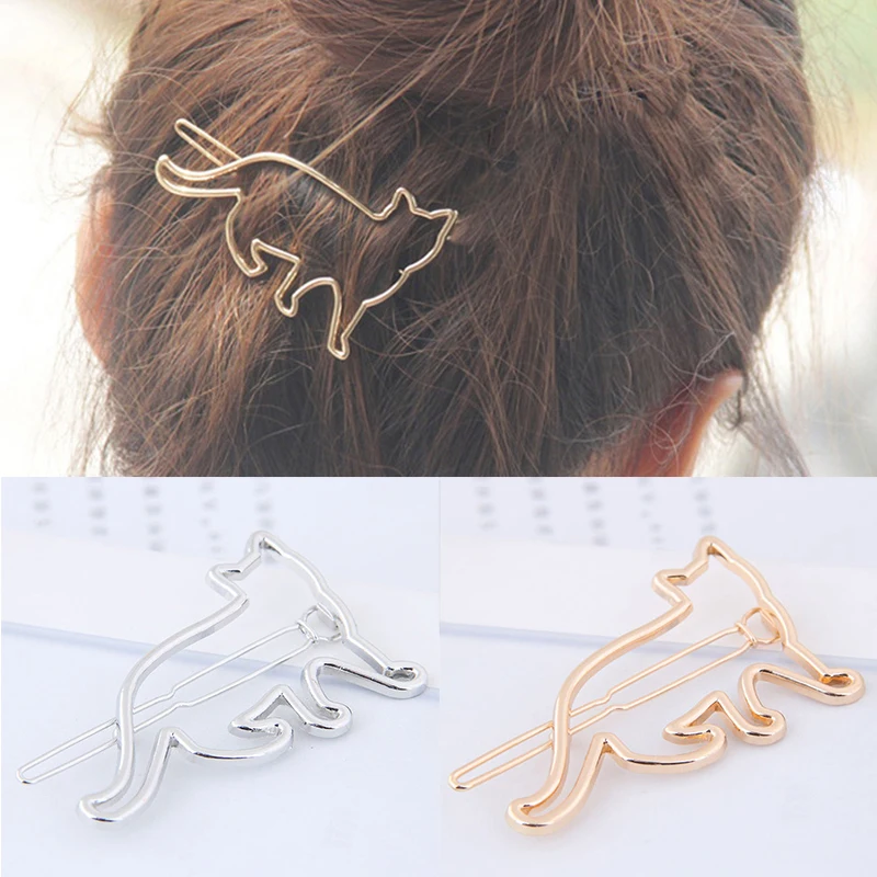 Silver Gold Lovely Cat Shape Women Girls Metal Hair Clip Hairpin Clamp Fashion Jewelry Hair Accessories
Silver Gold Lovely Cat Shape Women Girls Metal Hair Clip Hairpin Clamp Fashion Jewelry Hair Accessories