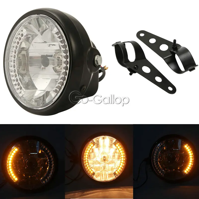 7" Motorcycle Headlight LED Turn Signal Light + Bracket Mount For Yamaha V-Star XVS 650 1100 Custom Silverado/Suzuki Boulevard
7" Motorcycle Headlight LED Turn Signal Light + Bracket Mount For Yamaha V-Star XVS 650 1100 Custom Silverado/Suzuki Boulevard