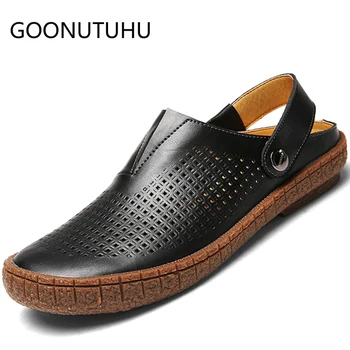 Men's sandals casual genuine leather shoes male summer breathable beach sandal man slippers flat outdoor sandals for men slipper
Men's sandals casual genuine leather shoes male summer breathable beach sandal man slippers flat outdoor sandals for men slipper