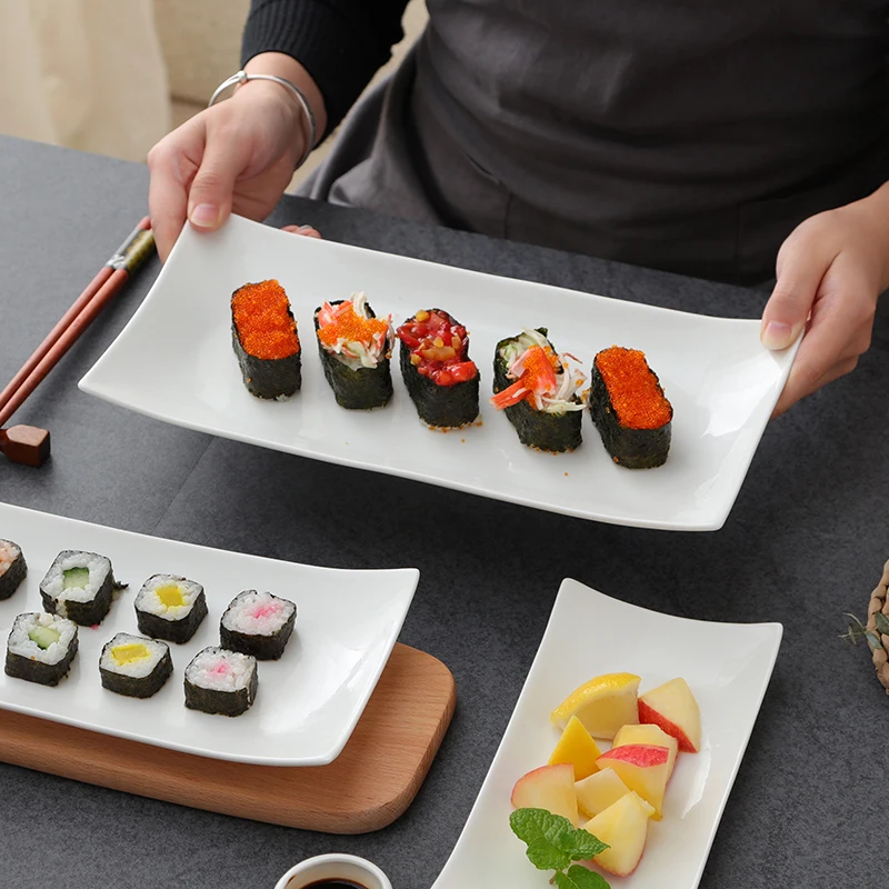 Creative Sushi Plate Ceramic Chicken Wings Dessert Crayfish Set Rectangular Dish Fish Plates New Tableware Western Dinner Plates
Creative Sushi Plate Ceramic Chicken Wings Dessert Crayfish Set Rectangular Dish Fish Plates New Tableware Western Dinner Plates