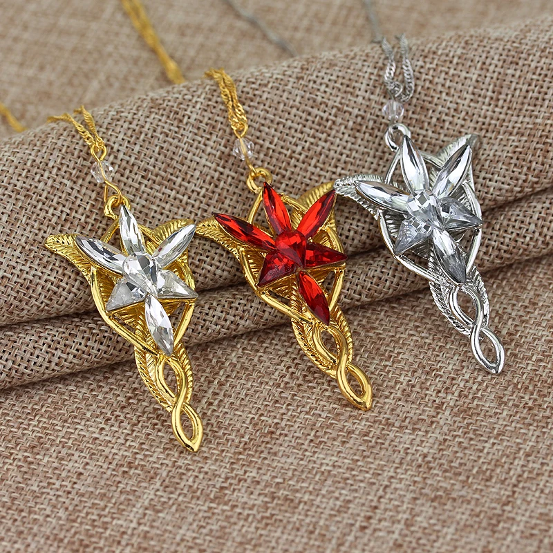 Gold/Silver Color The Arwen Evenstar Pendant Necklace Red/White Crystal stones Necklace Charm Jewelery Gifts For Women Cosplay
Gold/Silver Color The Arwen Evenstar Pendant Necklace Red/White Crystal stones Necklace Charm Jewelery Gifts For Women Cosplay
