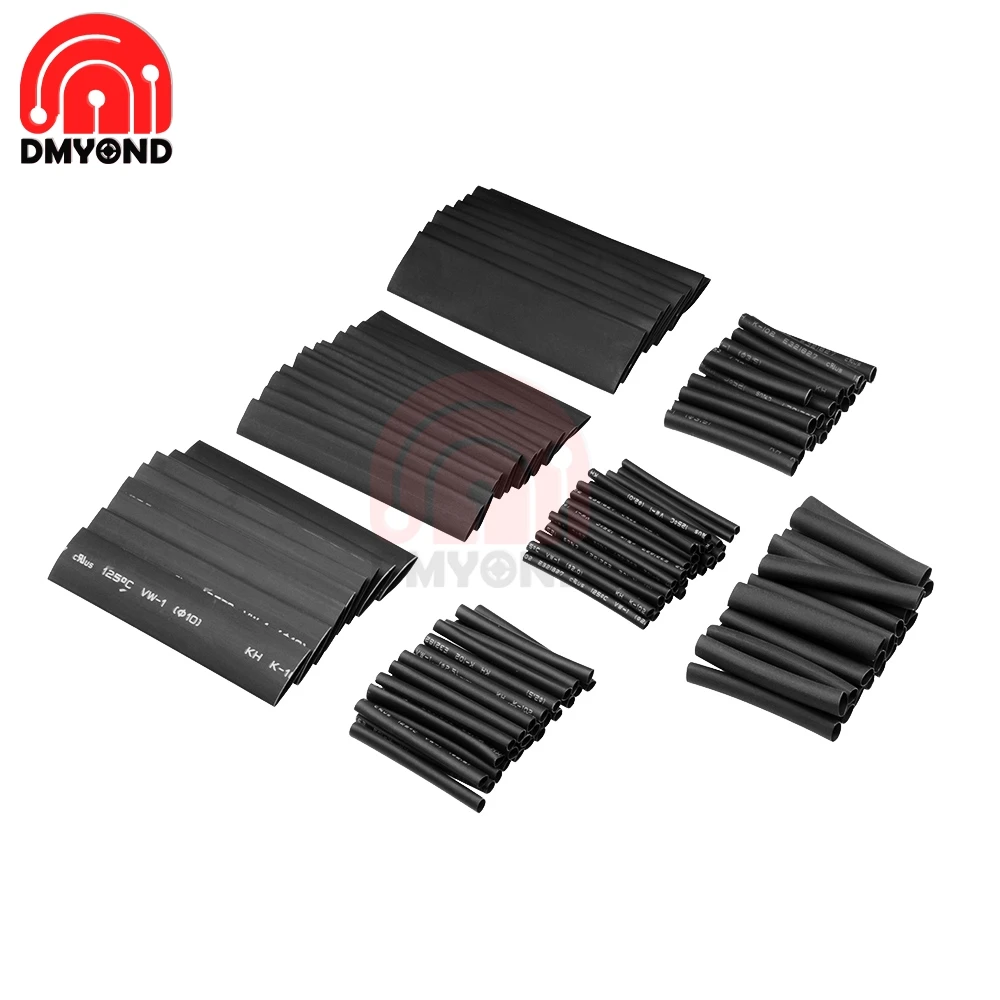 127Pcs Cable Sleeve Polyolefin 7 Sizes Car Electrical Cable Tube kits Heat Shrink Tube Tubing Sleeve Wrap Wire Assorted Black
127Pcs Cable Sleeve Polyolefin 7 Sizes Car Electrical Cable Tube kits Heat Shrink Tube Tubing Sleeve Wrap Wire Assorted Black