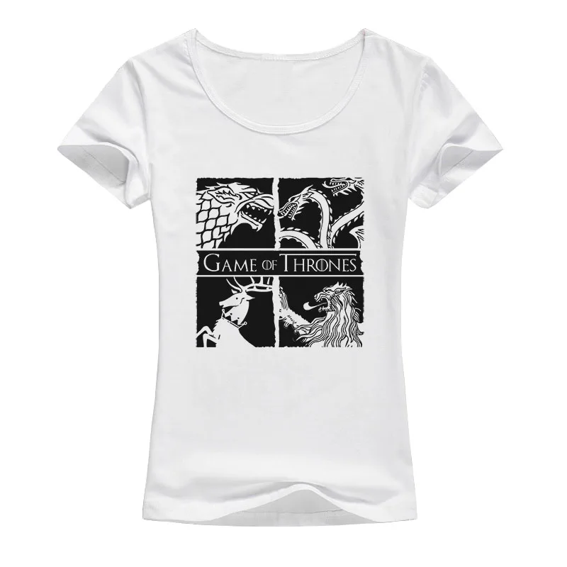 Vintage Fashion Game Of Thrones T Shirt House Stark Tee Targaryen Shirt lannister Got T-shirt Women Short Sleeves Top A141
Vintage Fashion Game Of Thrones T Shirt House Stark Tee Targaryen Shirt lannister Got T-shirt Women Short Sleeves Top A141