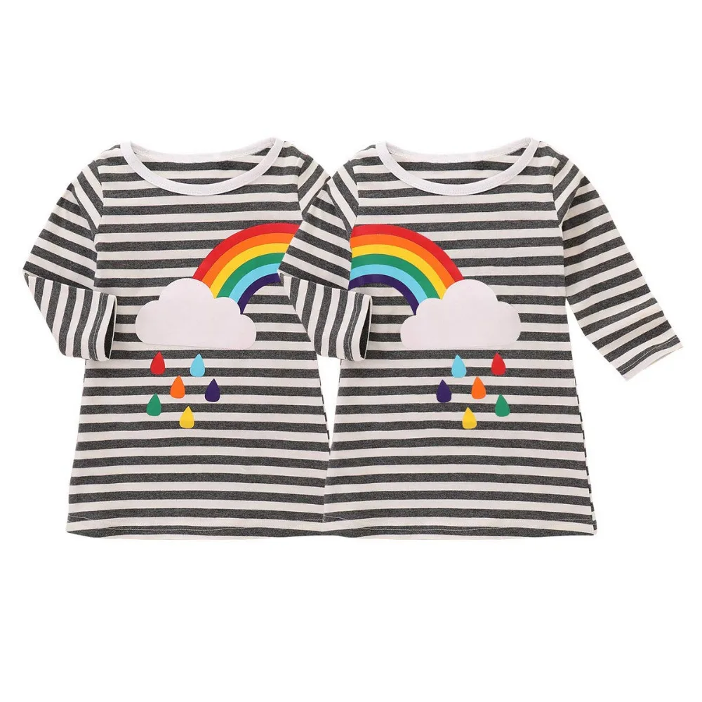 2PCS Children T-Shirt Clothing Twins Toddler Girls Spring Autumn Clothes Top Long Sleeve Tee Children Rainbow Print Kids T-Shirt
2PCS Children T-Shirt Clothing Twins Toddler Girls Spring Autumn Clothes Top Long Sleeve Tee Children Rainbow Print Kids T-Shirt