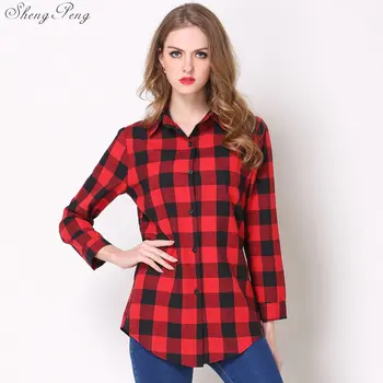 2018 New Women's Plaids Shirt Checked Casual Cotton Shirts British New Designer Style Female Long Sleeve Feminine Blouses CC602
2018 New Women's Plaids Shirt Checked Casual Cotton Shirts British New Designer Style Female Long Sleeve Feminine Blouses CC602