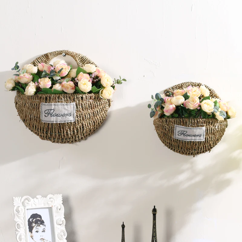 Straw Wall Vases Home Decorative Vases Vintage Garden Ornaments Wall Basket Flower Planters Flower Vase
Straw Wall Vases Home Decorative Vases Vintage Garden Ornaments Wall Basket Flower Planters Flower Vase