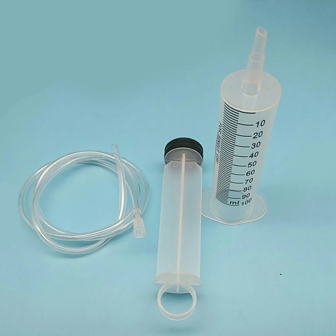 1pc Large Syringe Hypodermic 100ml & 90cm Tube For Feeding Ink Cartridge For Dosing And Pumping All Kinds Of Liquids And Fluids