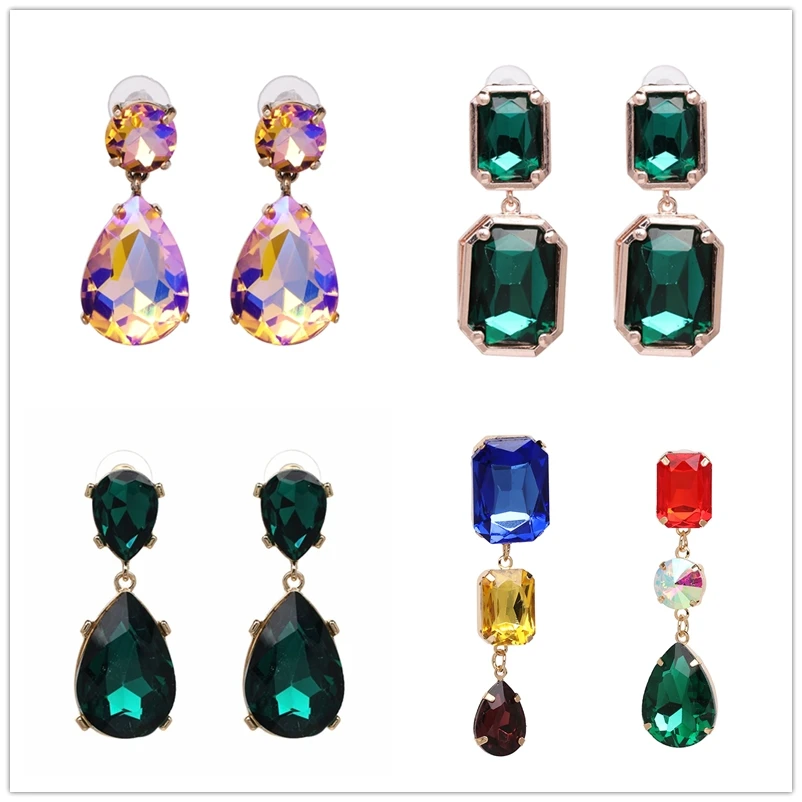 AOTEMAN women brand water drop statement crystal Earrings simple stud earring za ethnic jewelry 2019
AOTEMAN women brand water drop statement crystal Earrings simple stud earring za ethnic jewelry 2019