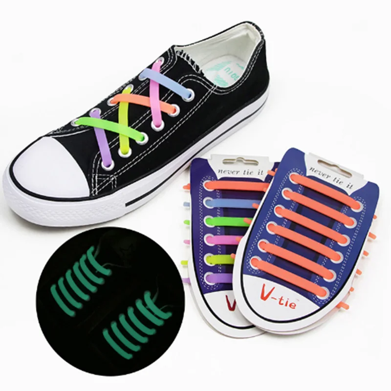 12pcs New Luminous Silicone Unisex Elastic No Tie Shoes Lace Sport Sneakers Glow In the dark Strap Lacet Ox Horn Lazy Shoes Lace
12pcs New Luminous Silicone Unisex Elastic No Tie Shoes Lace Sport Sneakers Glow In the dark Strap Lacet Ox Horn Lazy Shoes Lace