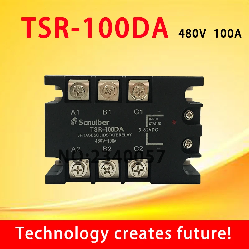 100A three phase Solid state relay TSR-100DA DC control AC 480v` input status:3-32V
100A three phase Solid state relay TSR-100DA DC control AC 480v` input status:3-32V