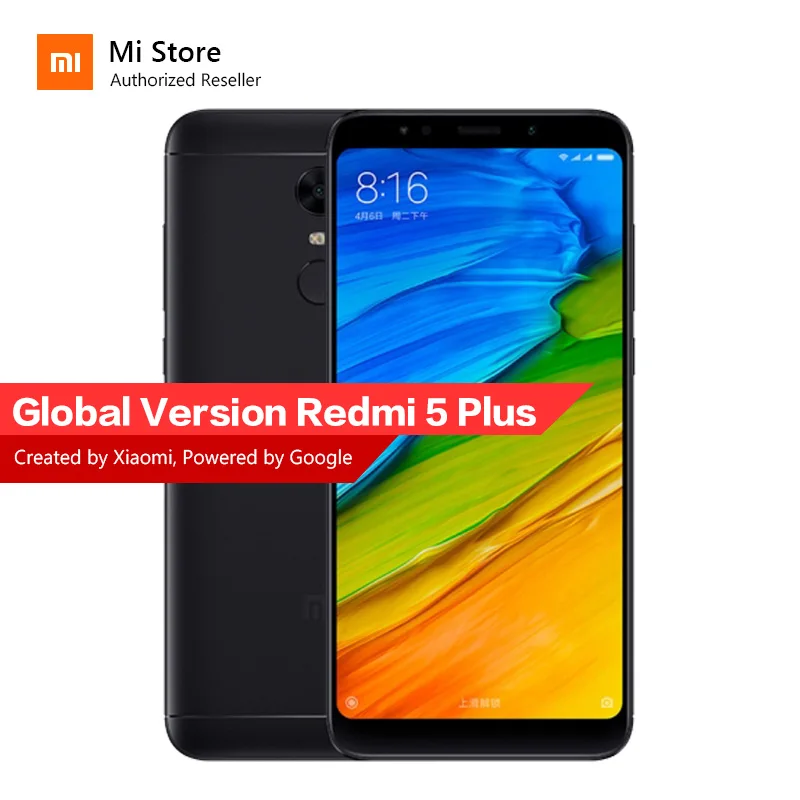 Фото Глобальная версия Xiaomi Redmi 5 плюс 32 ГБ Встроенная память 3 Оперативная мобильного