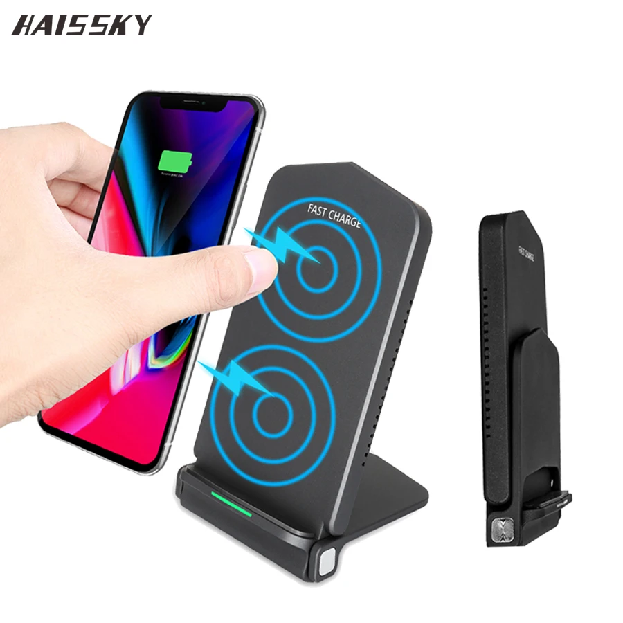 10W Qi FAST Wireless Charger Stand Pad For iPhone XS Max X 8 Plus Samsung Galaxy S10 S9 Plus Wireless Charging Foldable Dock
10W Qi FAST Wireless Charger Stand Pad For iPhone XS Max X 8 Plus Samsung Galaxy S10 S9 Plus Wireless Charging Foldable Dock