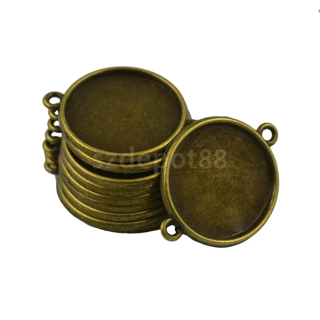 30Pcs Blank Bezel Base for 20 mm Cabochon Jewelry DIY Findings Charms Connector Vintage Bronze
30Pcs Blank Bezel Base for 20 mm Cabochon Jewelry DIY Findings Charms Connector Vintage Bronze