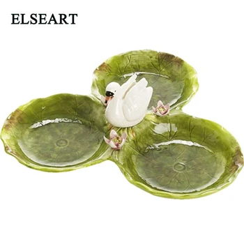 Ceramic Swan Triple Fruit Bowl Candy Bowl Dim sum Art And Craft Plate For Home Decoration
Ceramic Swan Triple Fruit Bowl Candy Bowl Dim sum Art And Craft Plate For Home Decoration