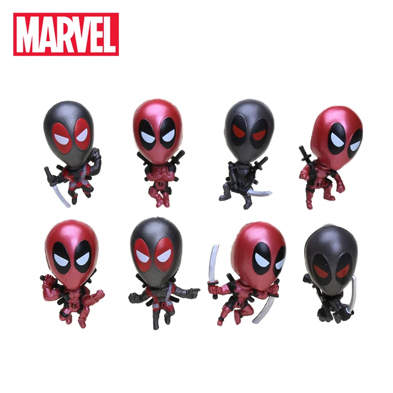Pack of 8 Marvel Toys Super Heros Deadpool PVC Action Figure Wade Winston Wilson Bobble Head Dolls Model Toy Car Accessories
Pack of 8 Marvel Toys Super Heros Deadpool PVC Action Figure Wade Winston Wilson Bobble Head Dolls Model Toy Car Accessories