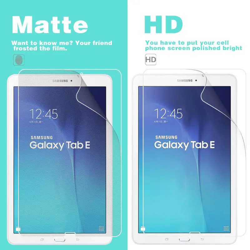 Front Glossy Clear HD Film For Samsung GALAXY Tab E T560 9.6" Matte Film of Anti-Glare Screen Protector Protective Film Cover
Front Glossy Clear HD Film For Samsung GALAXY Tab E T560 9.6" Matte Film of Anti-Glare Screen Protector Protective Film Cover