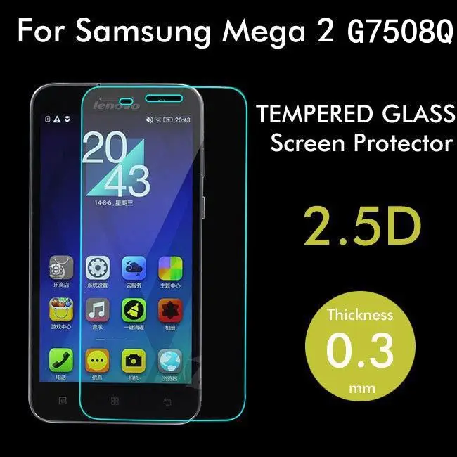 Закаленное стекло 9H для Samsung Galaxy Mega 2 G7508Q оригинальная Взрывозащищенная защитная