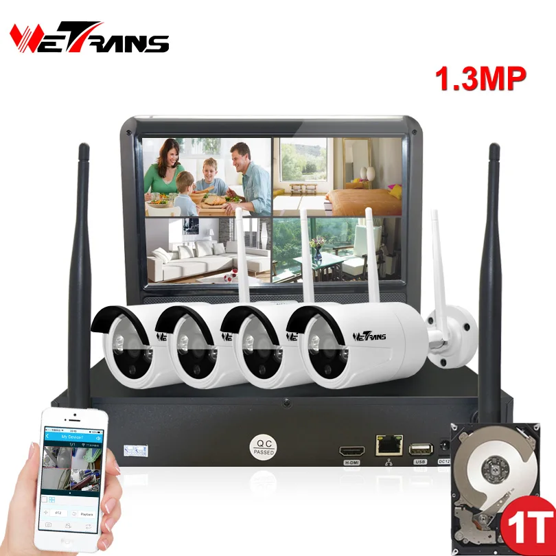 Surveillance System 4CH 960P Cameras Security Wireless CCTV System Plug Play 20m Night Vision Outdoor Video Security CCTV KIT
Surveillance System 4CH 960P Cameras Security Wireless CCTV System Plug Play 20m Night Vision Outdoor Video Security CCTV KIT
