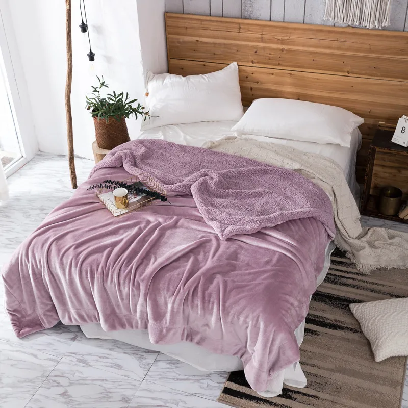 Beyond Fashion On Sofa Bed Plane Travel Adult Home Textile Lamb Cashmere Blanket 2 Size Optional 21colors Available
Beyond Fashion On Sofa Bed Plane Travel Adult Home Textile Lamb Cashmere Blanket 2 Size Optional 21colors Available