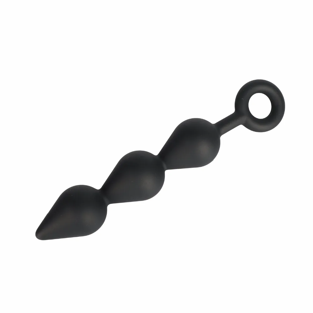 3PCS/SET Soft Silicone Smooth Peach Type Big Anal Plug Prostate Massager Butt Beads Masturbation Plug Anal Sex Products Toy for Women Men