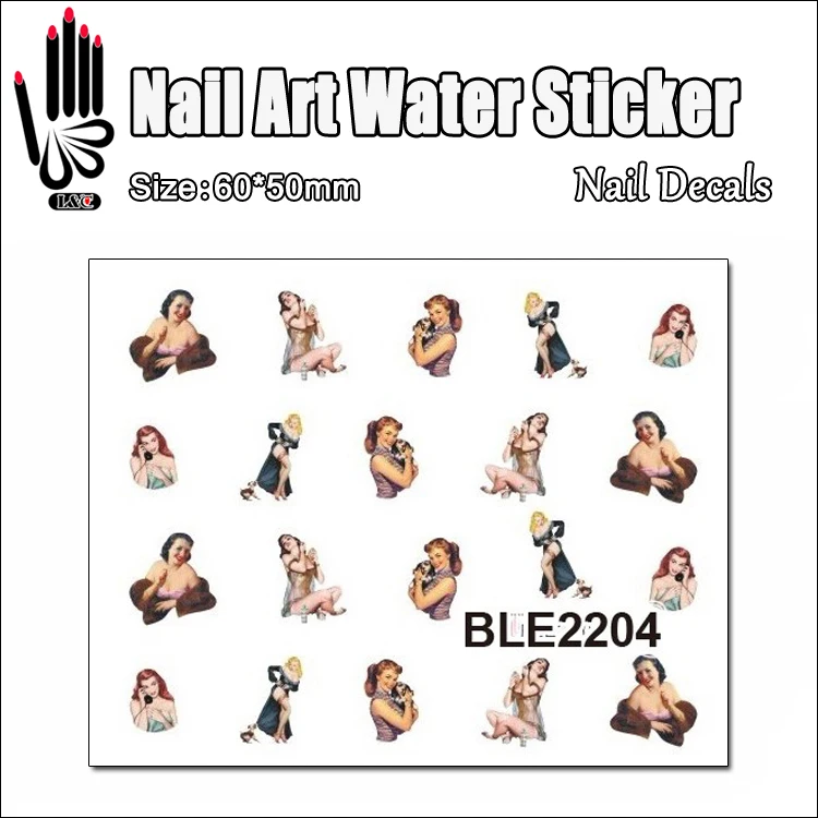 1 Sheet Water Nail Sticker BLE2204 Pin Up Girl Nail Art Water Transfer Sticker Decal Sticker For Nail Art Decoration
1 Sheet Water Nail Sticker BLE2204 Pin Up Girl Nail Art Water Transfer Sticker Decal Sticker For Nail Art Decoration