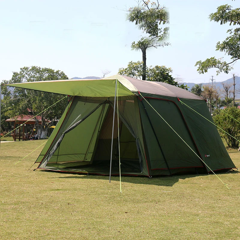 Send 1pair front poles!Ultralarge high quality one hall one bedroom 5-8 person double layer 200cm height waterproof camping tent
Send 1pair front poles!Ultralarge high quality one hall one bedroom 5-8 person double layer 200cm height waterproof camping tent