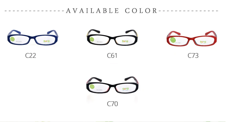 SECG Unisex Youth's Eyeglasses Side View