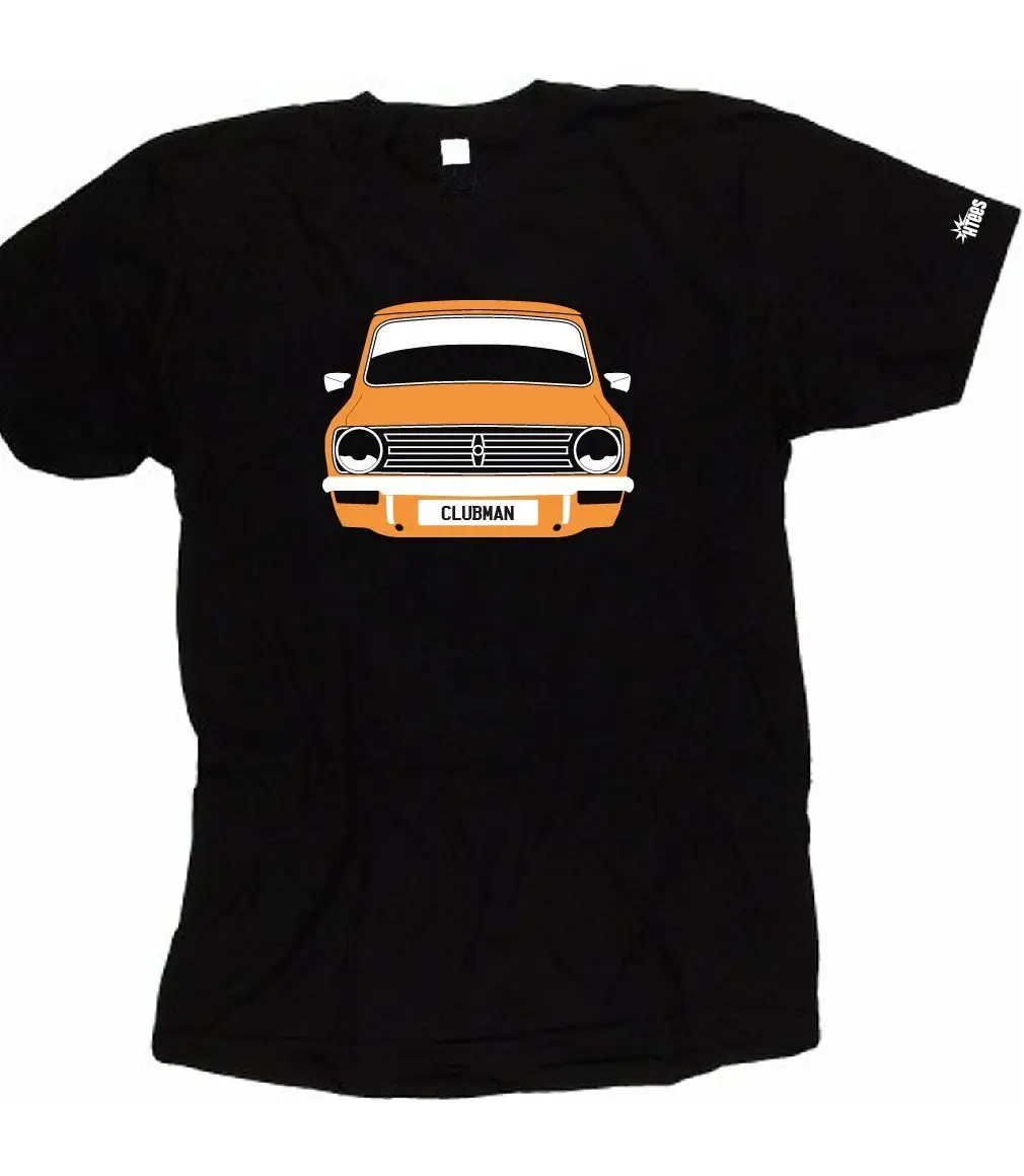 Пользовательские htees футболка Mini Clubman/1275 GT классический Палочки цвет автомобиля и