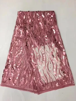 2019 African Sequins Lace Fabric High Quality Latest Peach Nigerian Embroidered Pink Sequins Tulle Lace Fabric For Dress
2019 African Sequins Lace Fabric High Quality Latest Peach Nigerian Embroidered Pink Sequins Tulle Lace Fabric For Dress