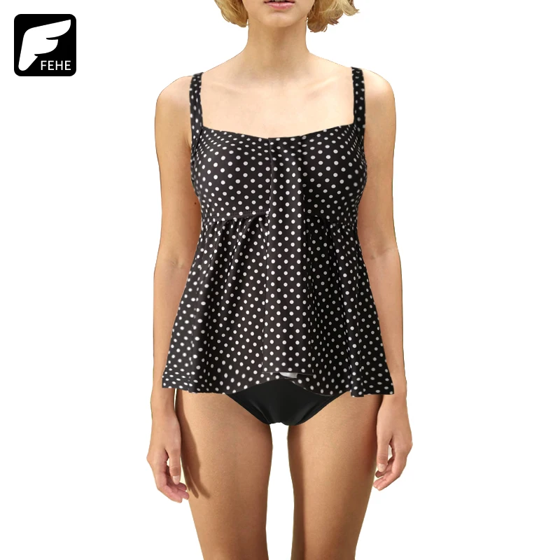 FEHE 2019 New Swimwear Women Large Big Plus Size Sexy Backless Padded Bathing Two-Piece Swimsuit Solid Dot Black Blue
FEHE 2019 New Swimwear Women Large Big Plus Size Sexy Backless Padded Bathing Two-Piece Swimsuit Solid Dot Black Blue