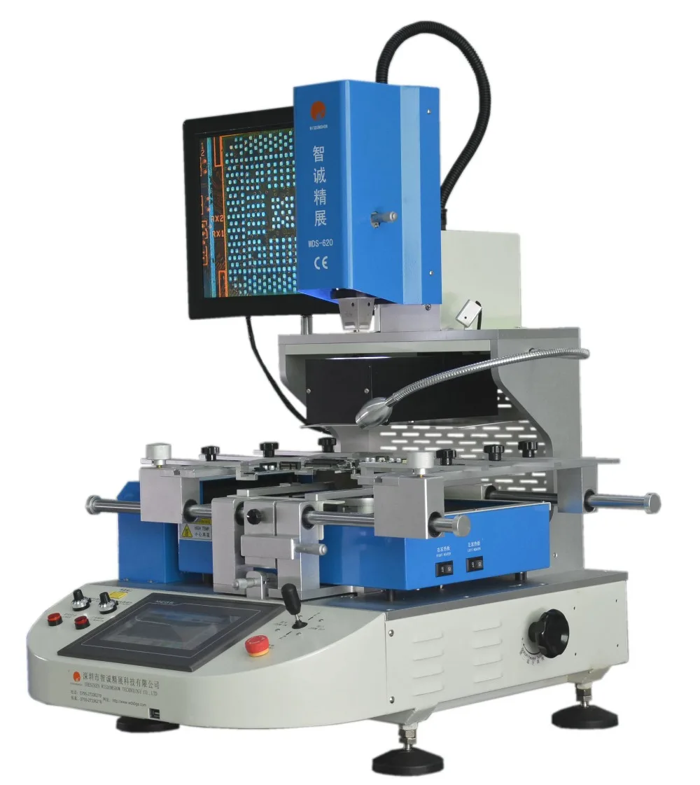 BGA Repair Machine WDS-620 Automatic Estacion de Soldadura for Computer/Mobile phone Motherboard Repairing and Rework Station
BGA Repair Machine WDS-620 Automatic Estacion de Soldadura for Computer/Mobile phone Motherboard Repairing and Rework Station