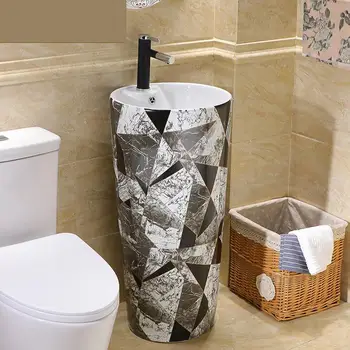 Black And White Washbasin Floor Type Artistic Wash Basin Balcony Bathroom Ceramic Hand Washing basin bathroom sinks wash basin
Black And White Washbasin Floor Type Artistic Wash Basin Balcony Bathroom Ceramic Hand Washing basin bathroom sinks wash basin