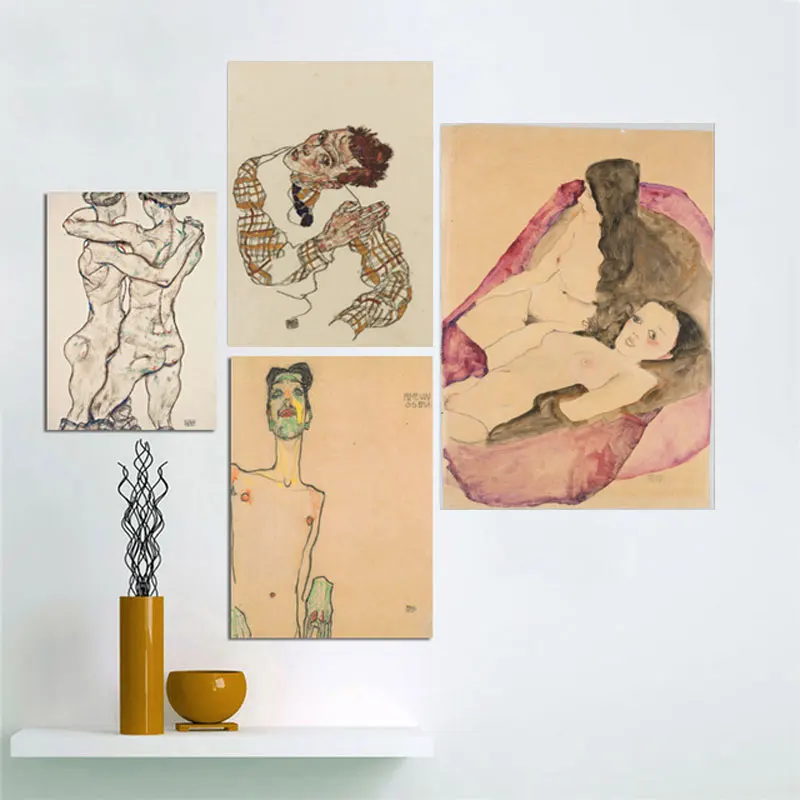 Egon Schiele Abstact Body Color Delineation Sketch Canvas Art Print Painting Poster Wall Picture For Living Room Home Decor
Egon Schiele Abstact Body Color Delineation Sketch Canvas Art Print Painting Poster Wall Picture For Living Room Home Decor