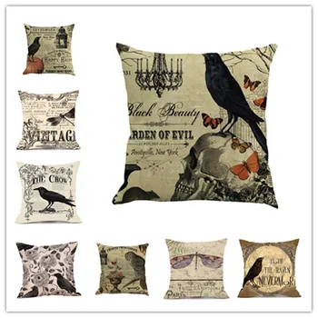 Happy Halloween Animal Pattern Pillowcase Crow Pillowcases Linen Cotton Decorative Pillows for Sofa Cushion Cover Home Decor
Happy Halloween Animal Pattern Pillowcase Crow Pillowcases Linen Cotton Decorative Pillows for Sofa Cushion Cover Home Decor