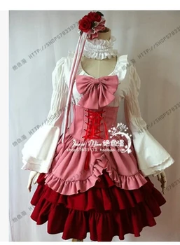 Anime Umineko no Naku Koro ni cosplay Umineko Furudo Erika cosplay costume party punk lolita dress customized
Anime Umineko no Naku Koro ni cosplay Umineko Furudo Erika cosplay costume party punk lolita dress customized