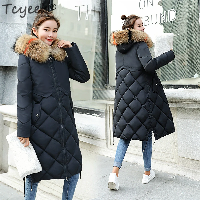 Tcyeek New Casual Winter Women Coat Jacket 2019 Long Winter Jacket Women Fur Collar Parkas Female Slim Winter Warm Coat Women
Tcyeek New Casual Winter Women Coat Jacket 2019 Long Winter Jacket Women Fur Collar Parkas Female Slim Winter Warm Coat Women