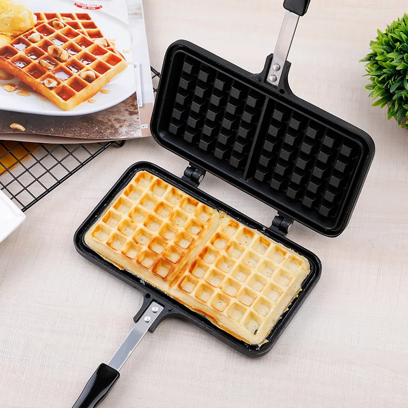 Aluminum Alloy Waffle Maker Non-stick Cake Bakeware Egg Gofrera Mold Iron DIY Biscuit Double Side Grill Baking Pan For Gas Stove
Aluminum Alloy Waffle Maker Non-stick Cake Bakeware Egg Gofrera Mold Iron DIY Biscuit Double Side Grill Baking Pan For Gas Stove