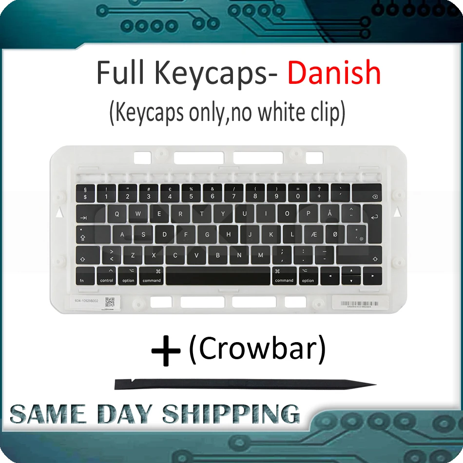 Laptop Keys for Macbook Pro Retina 13" 15" A1706 A1707 A1708 Danish Denmark DK Keyboard Key Cap Keycaps Replacement 2016 2017
Laptop Keys for Macbook Pro Retina 13" 15" A1706 A1707 A1708 Danish Denmark DK Keyboard Key Cap Keycaps Replacement 2016 2017